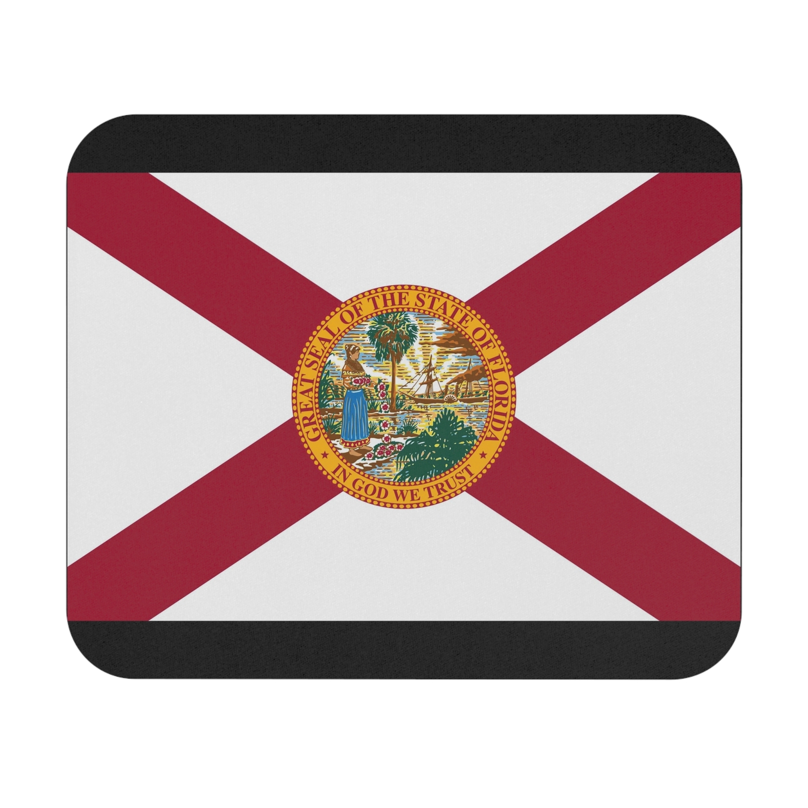 State Pride Mouse Pad, Florida Edition, Flag Enthusiast Desk Accessory