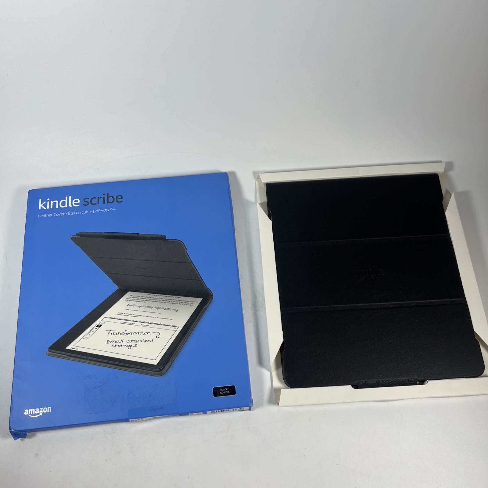 Amazon Kindle Scribe Folio Cover Magnetic Attach, Sleek Protective Case Leather