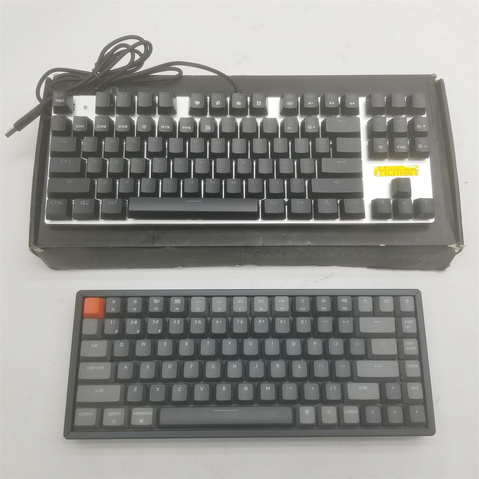 Keychron K2 Wireless +1*Hcman H01 E-Sports Mechanical Gaming Keyboard USB Lot 2