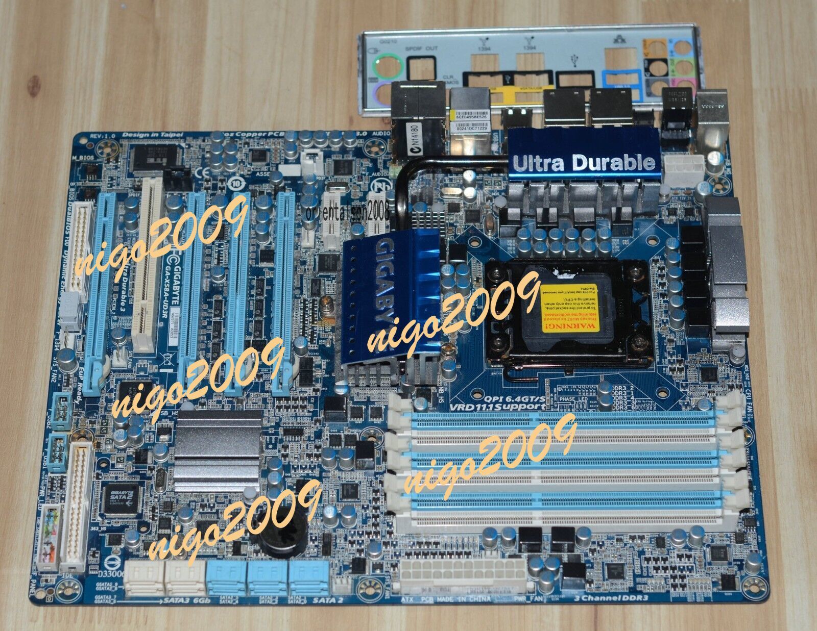 100% Tested Gigabyte GA-X58A-UD3R LGA 1366/Socket B Intel Rev 1.0 Motherboards