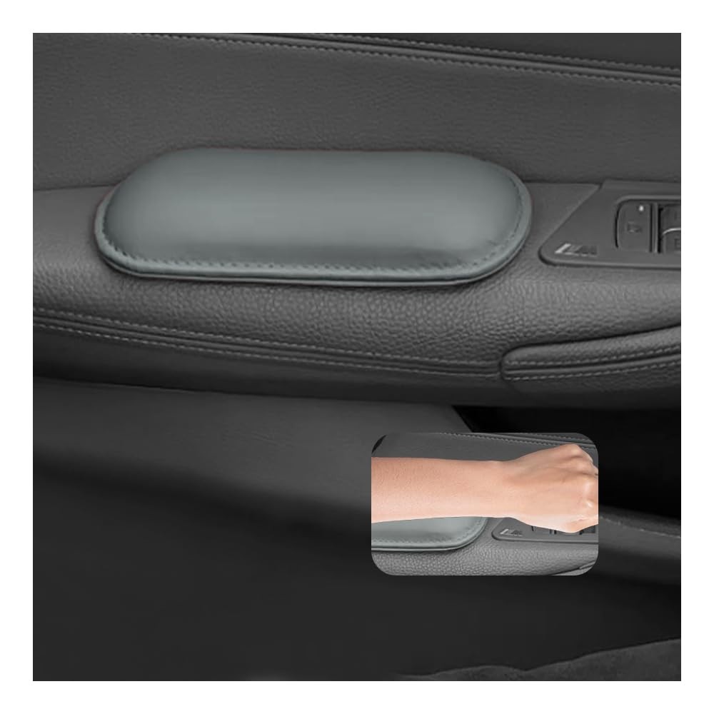 Stacool 2PCS Car Door Armrest Pads,Soft Leather+Memory Foam Car Knee Pads for Ar