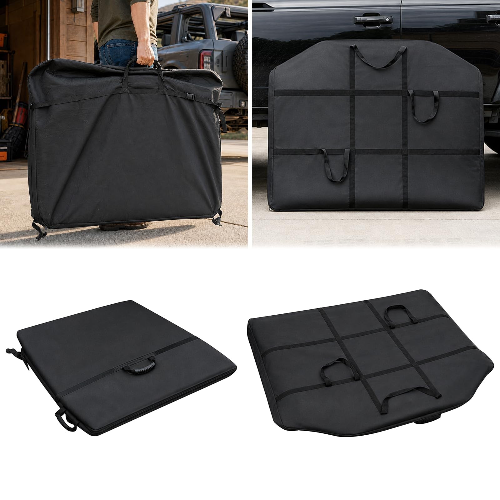 Front & Rear Freedom Panel Hard Top Storage Bag Set with Handle Compatible wi...
