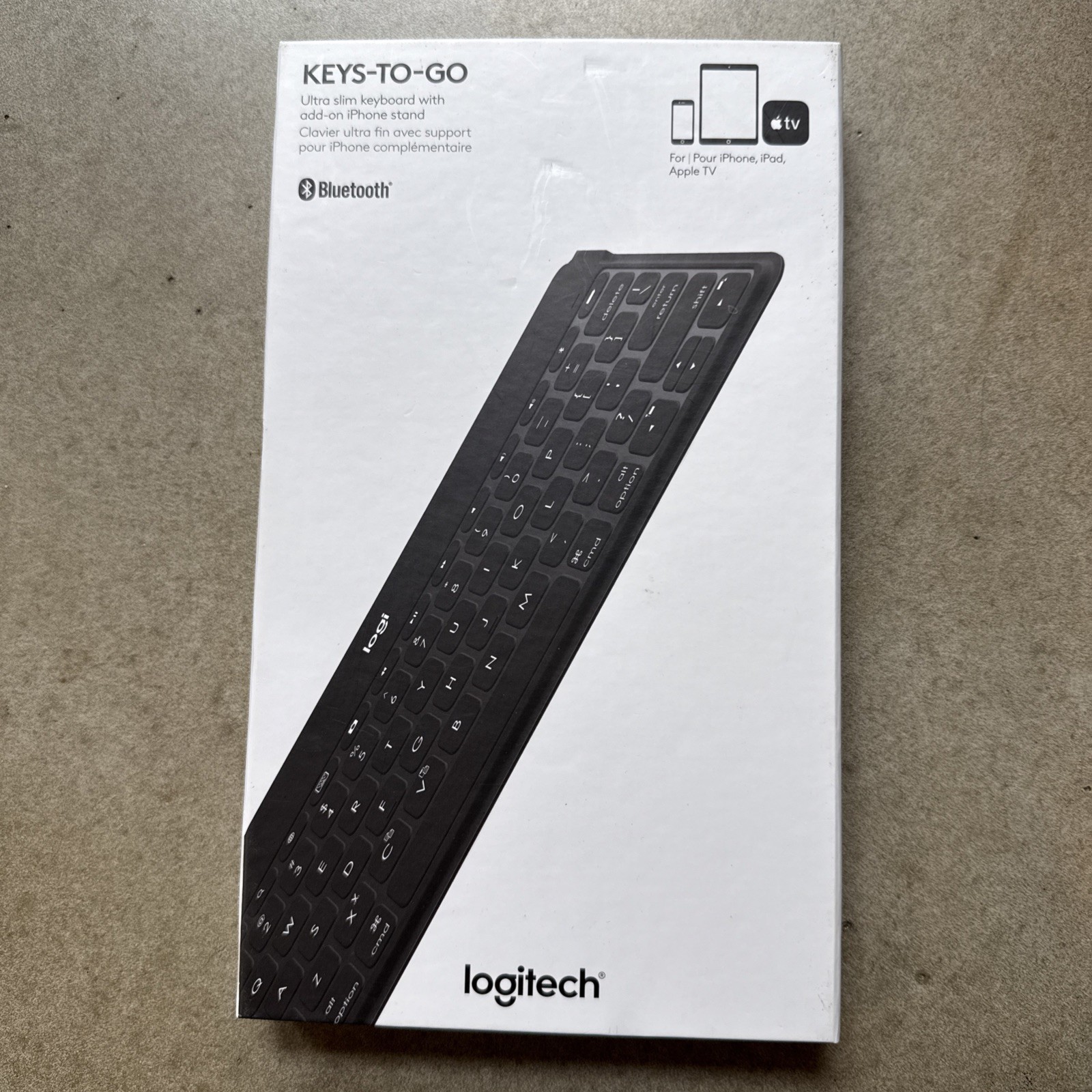 Logitech Keys-To-Go 2 Ultra-Portable Wireless Keyboard With Phone Stand