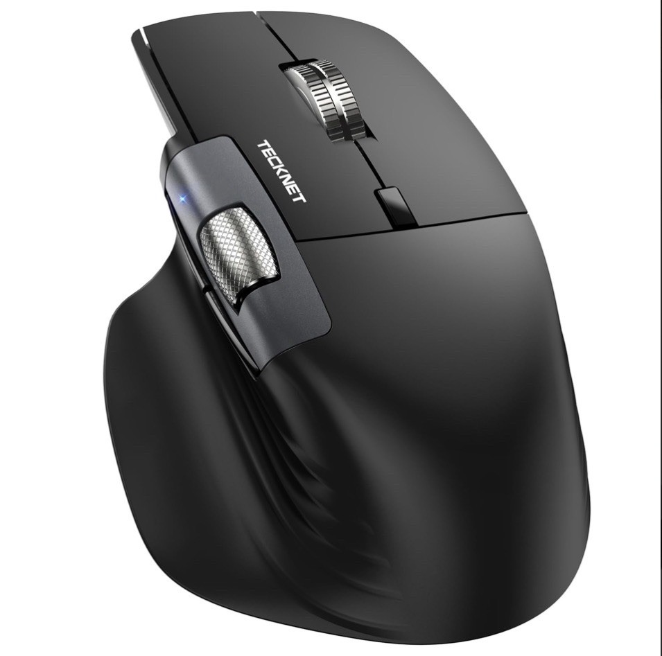 TECKNET Wireless Mouse With Bluetooth and 2.4G