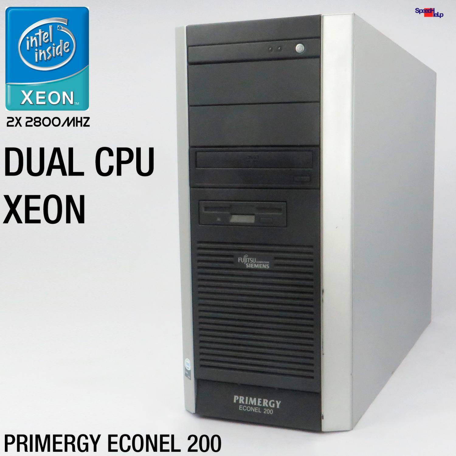 Fsc Fujitsu Siemens Primergy Econel 200 2x Cpu Xeon Computer Workstationd2020