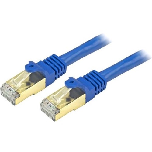 StarTech C6ASPAT12BL 12ft Blue Cat6a Shielded Patch Cable