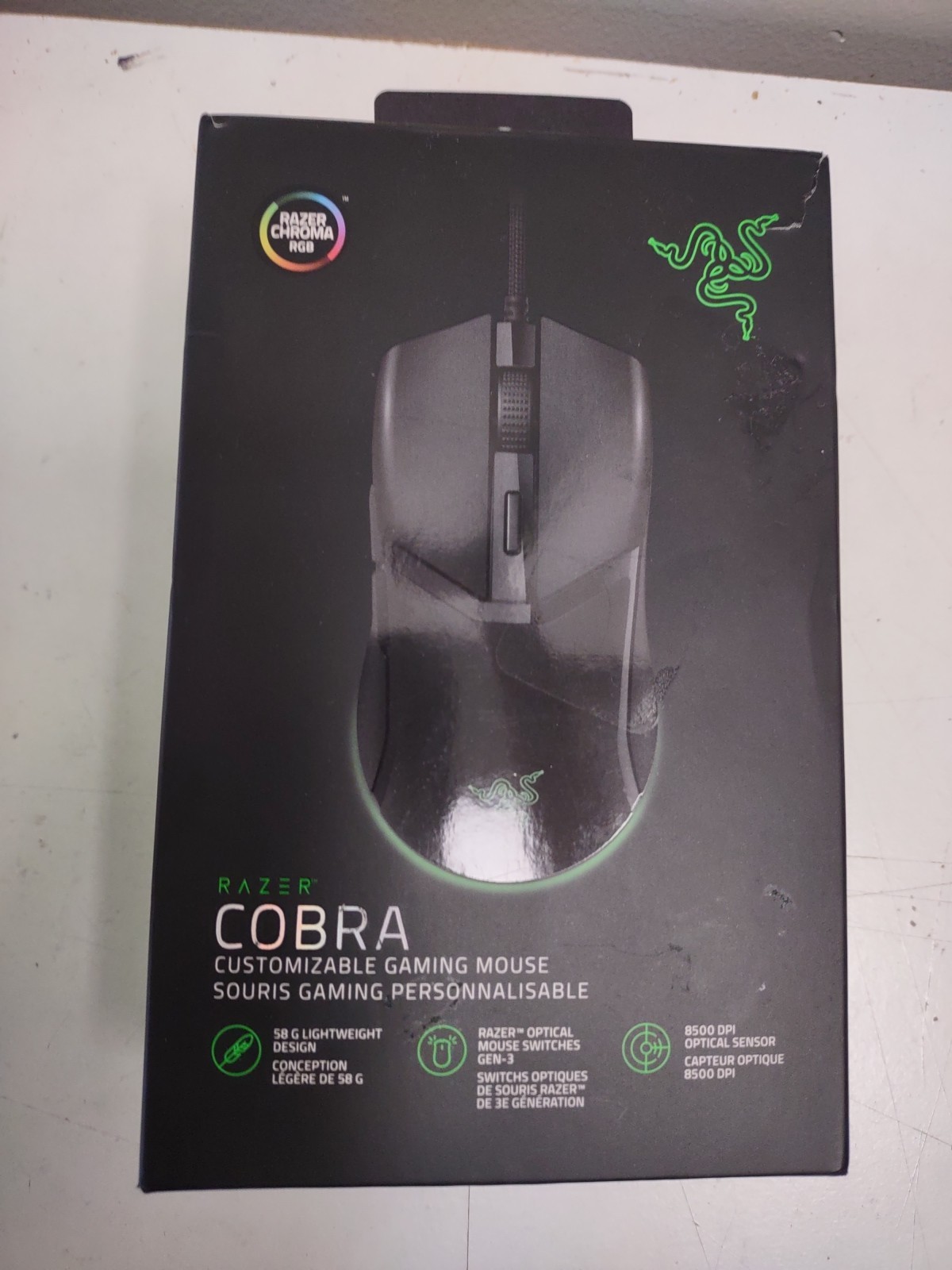 Authentic Razer Cobra Wired Gaming Mouse (RZ01-04650100-R3U1)