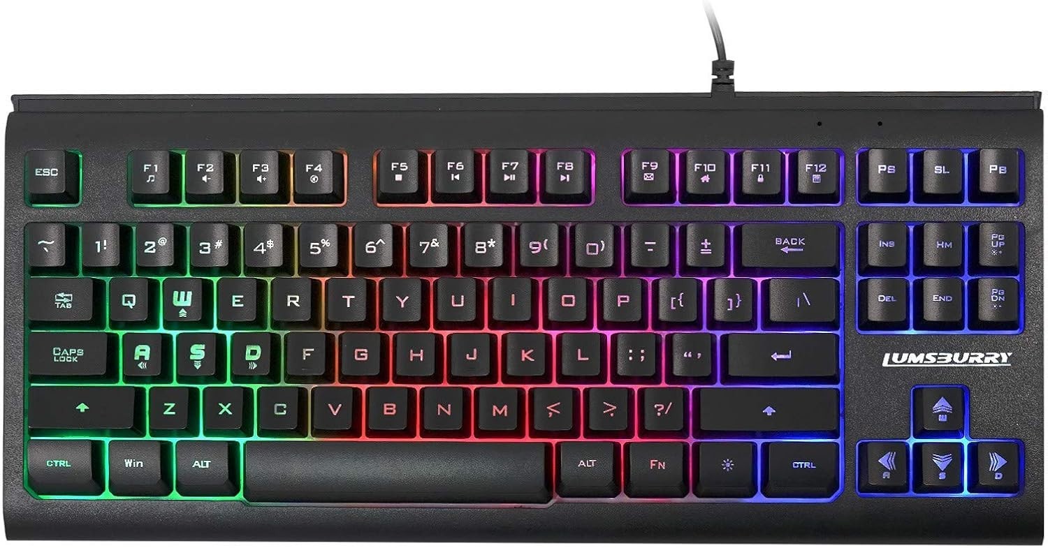 Ergonomic Backlit 88-Key USB Keyboard - Sleek Design for Gaming & Office Use