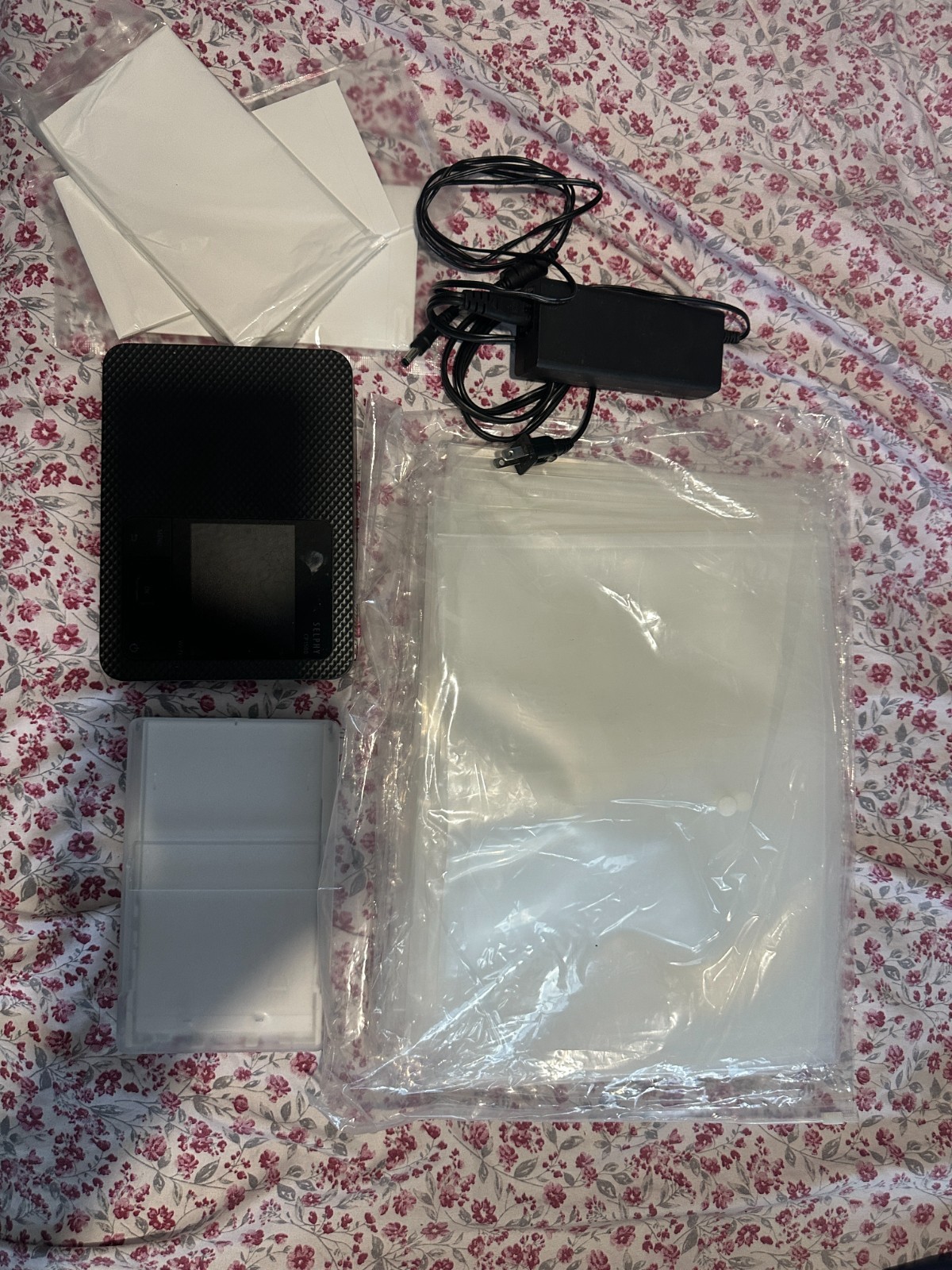 Canon SELPHY CP1500 Black Wi-Fi Photo Printer Tested w/ Adapter Tray Paper