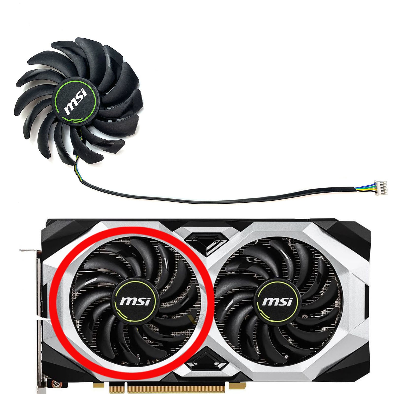 85MM Graphic Card Cooling Fan Part for MSI RTX2060 2070 2070S 2080 2080S VENTUS