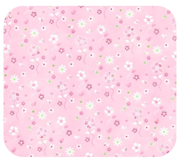 PINK HEARTS BOWS LOVE VALENTINE FLORAL THEMED MOUSE PAD MOUSEPAD 9 X 7