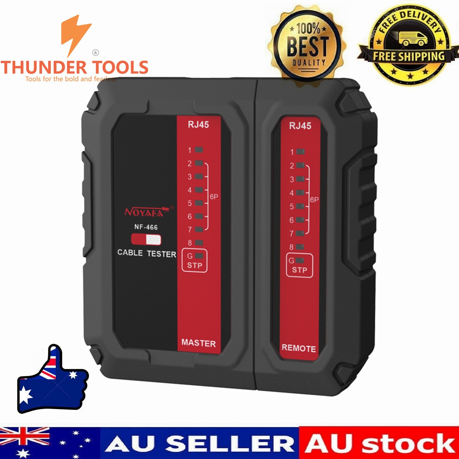 Thunder Tools NOYAFA NF-466 Network Cable Tester POE Wire Checker Launcher