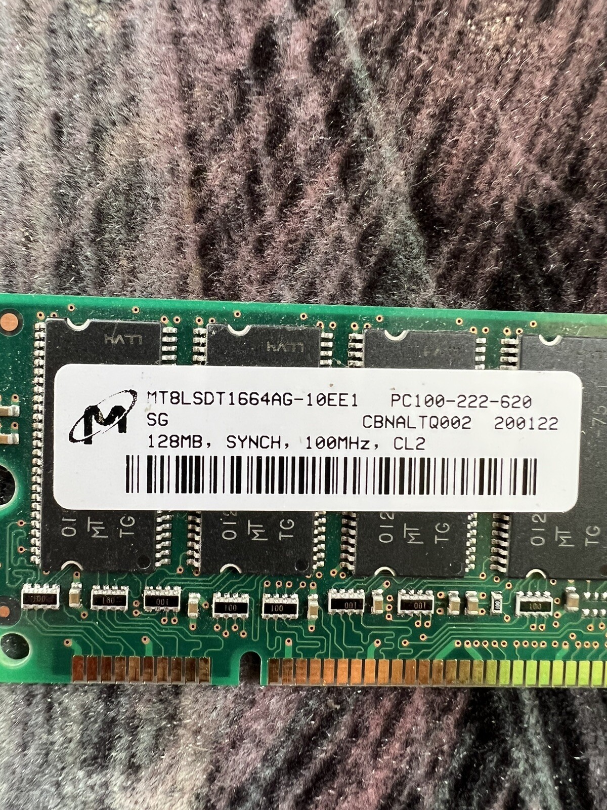 MTBL SDT  128MB  MEM 100MHz  MT8LSDT1664AG-10EE1