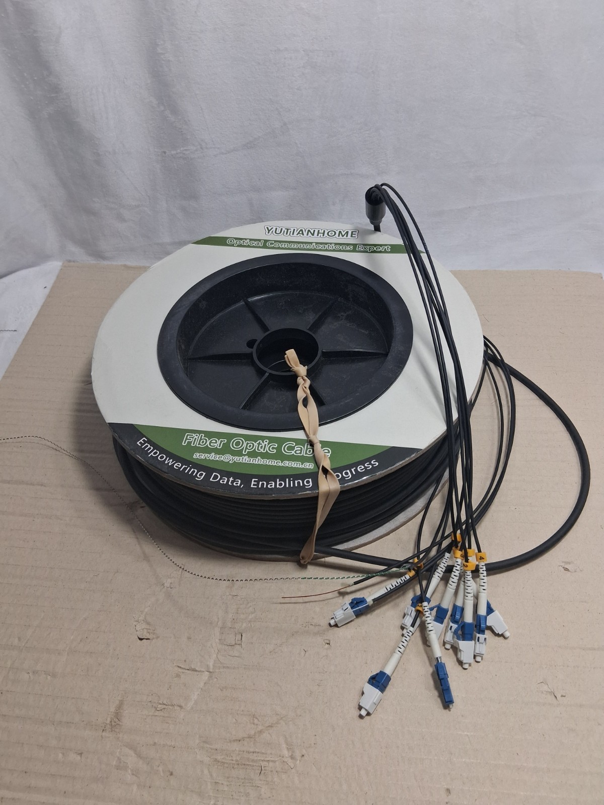 Yutianhome Fiber Optic Cable LC/PC-LC/PC SM 6Fiber TPU 5.0mm 75m ***READ