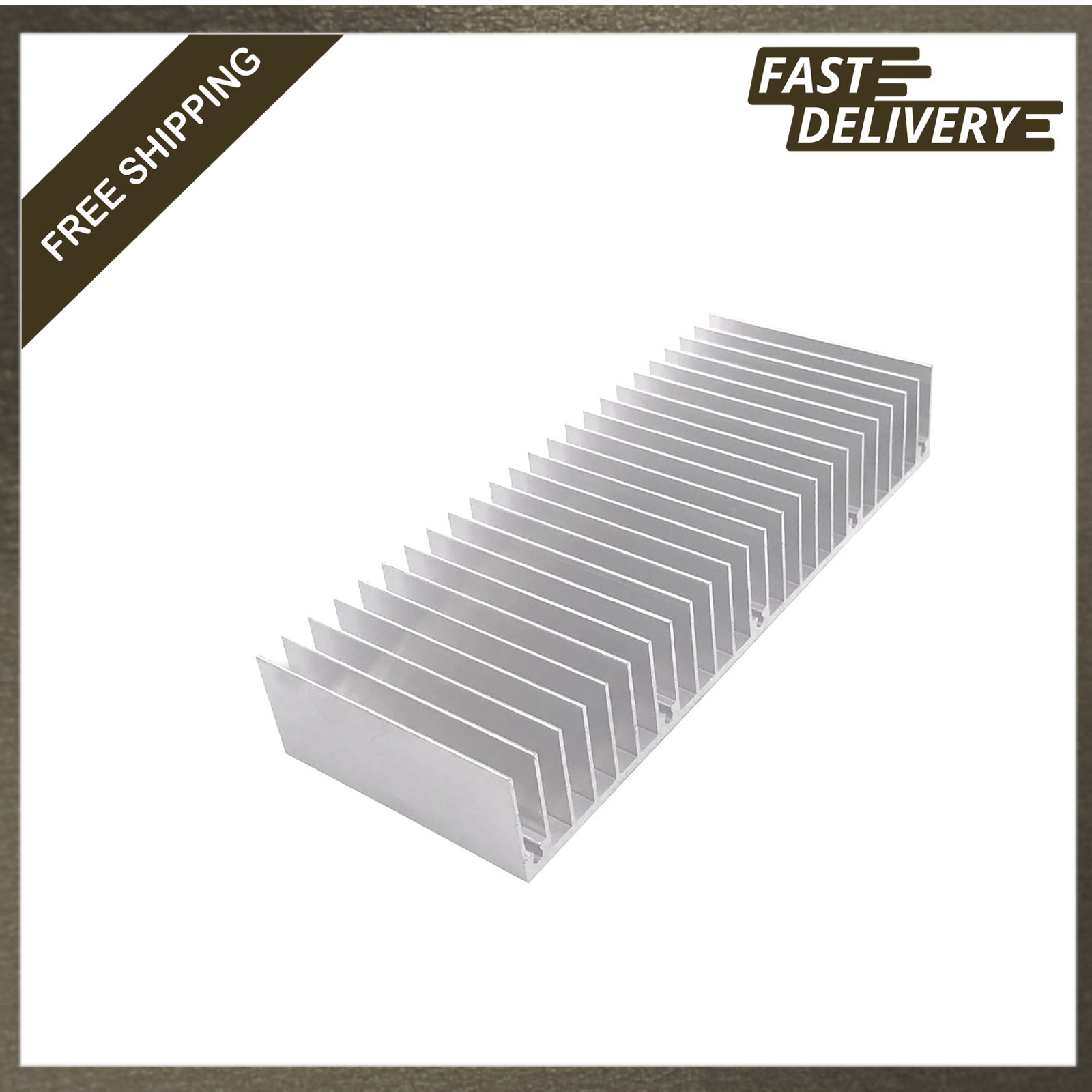 Aluminum Heatsink 150mm Large Cooling Radiator for CPU LED Circuit Board Silver