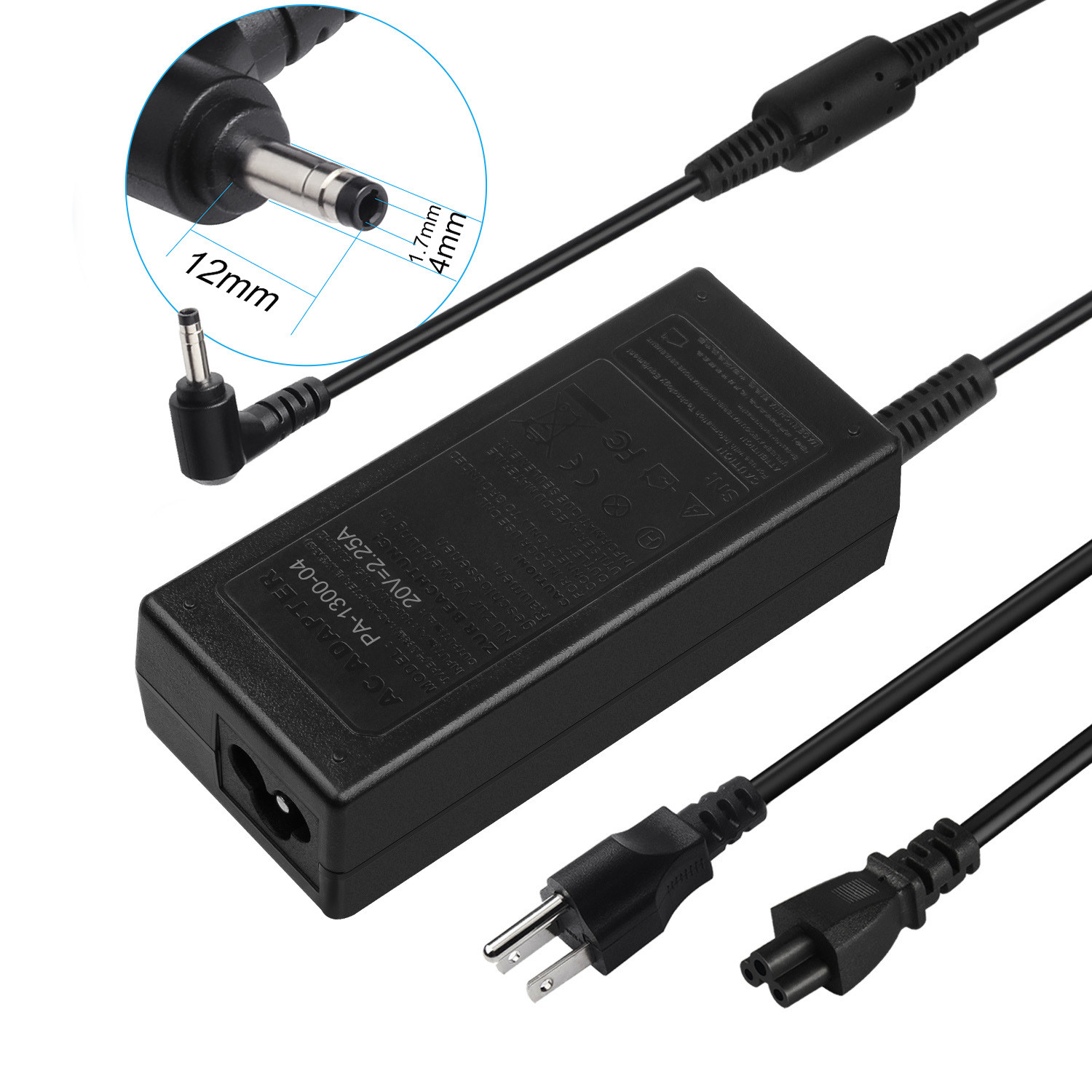 AC Power Adapter Charger For Lenovo ideapad S145-15IWL 81MV00H6US 81MV00H9US