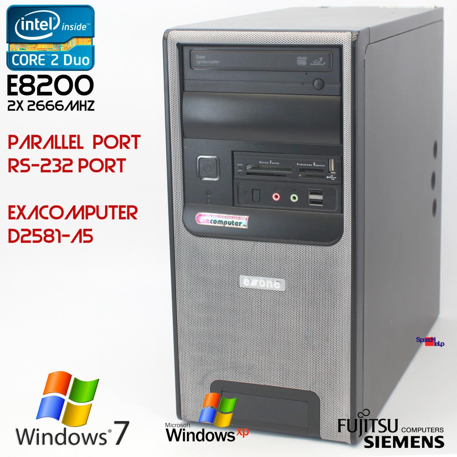 Exone Exacomputer PC Computer Fsc Fujitsu Siemens D2581 Rs-232 Parallel Lpt Port