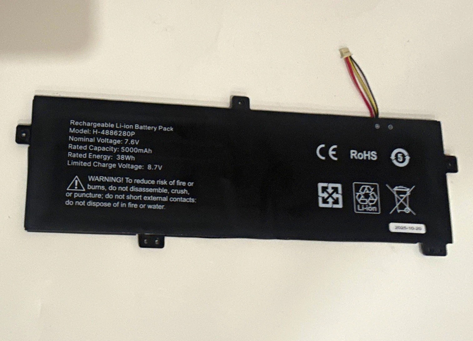 Gateway GWTN156 Series Li-Ion Laptop Battery H-4886280P 7.6V 5000mAh