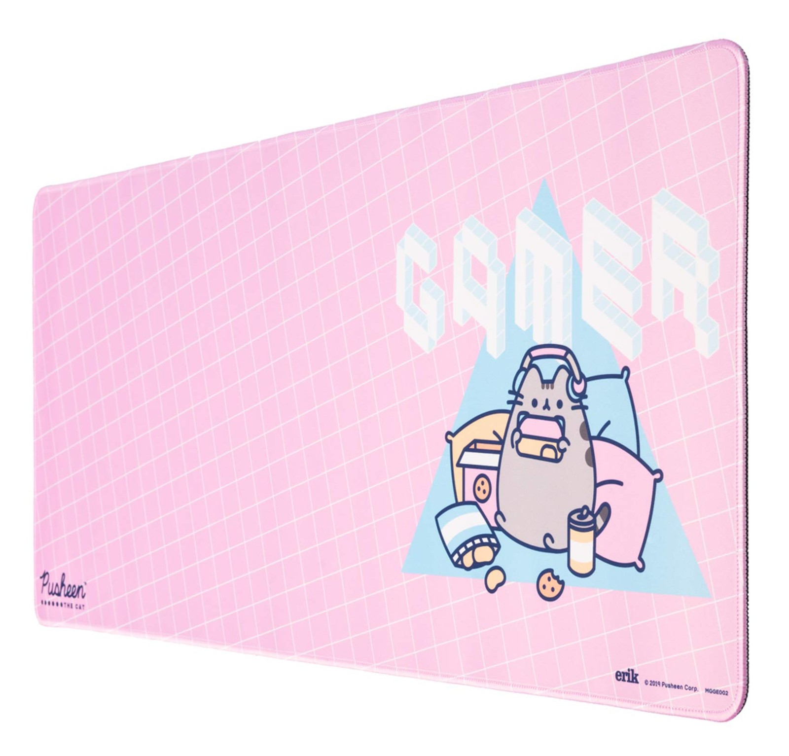Pusheen Desk Pad 31.5x13.8 XL Gaming Mouse Mat Waterproof Anti Slip Base