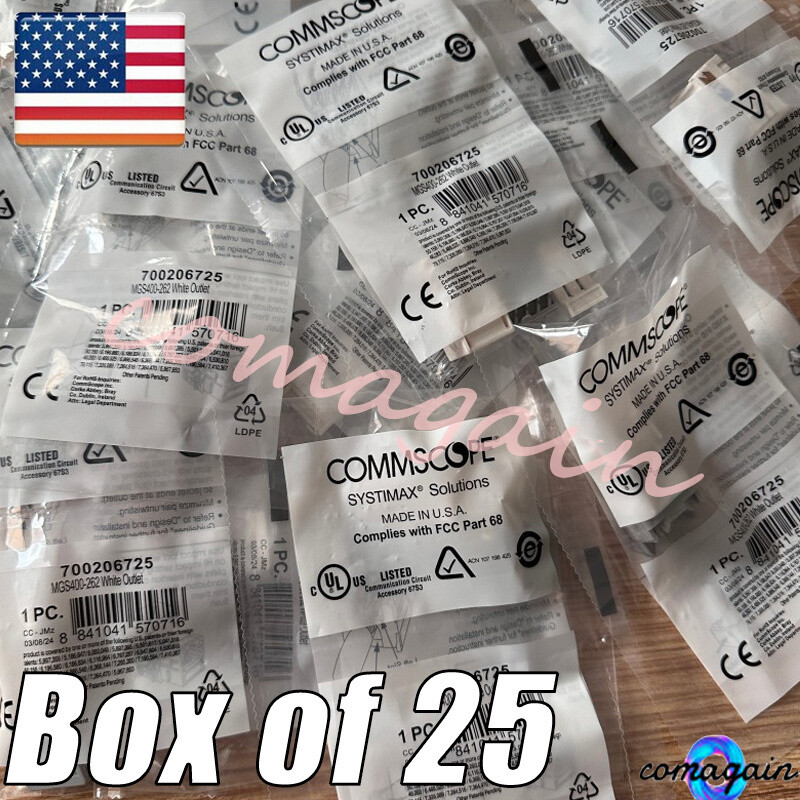 For Commscope six types of network information module RJ45CAT6 MGS400-262 QTY:25