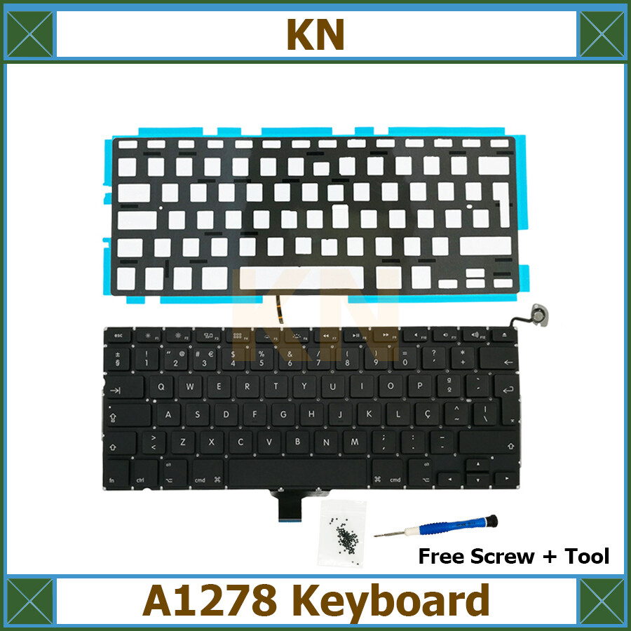 New Portuguese Keyboard with Backlight For Macbook Pro 13" A1278 2009-2012 years