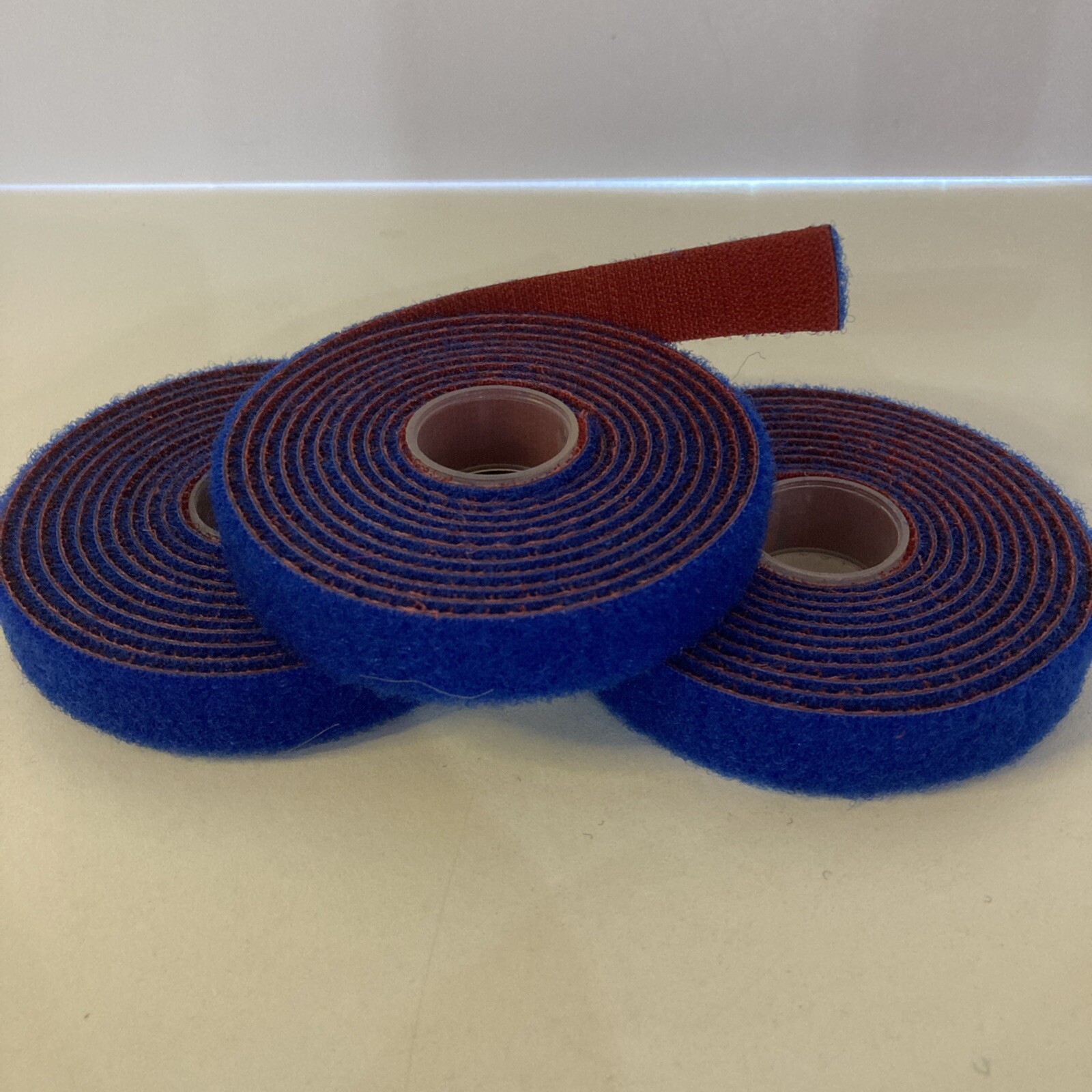 3 Rolls REUSABLE .5" 1/2" Roll Hook & Loop Cable Fastening Tape Cord Wraps Strap