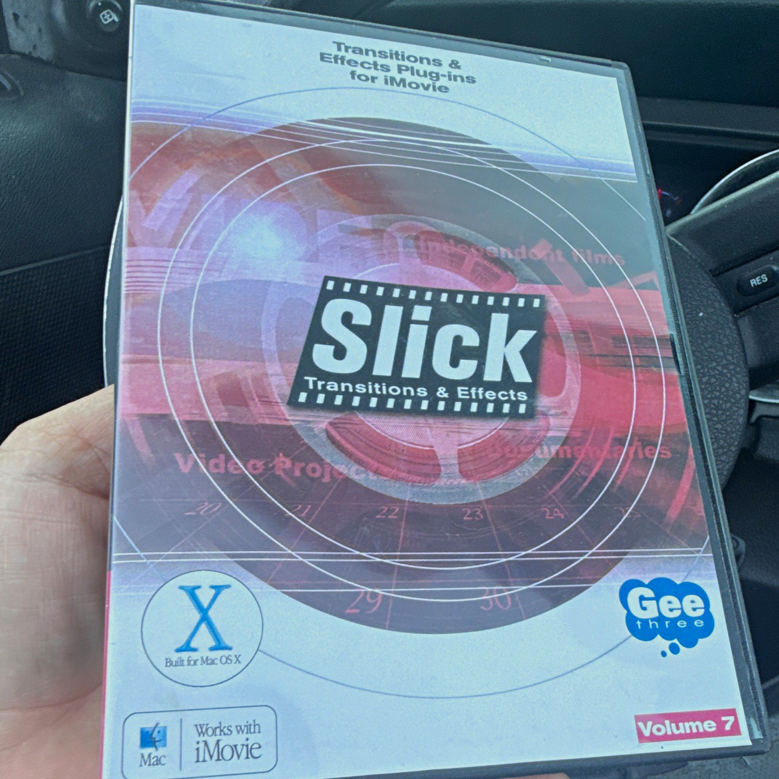 Gee Three Slick Transitions & Effects Volume 7 Plug-ins for iMovie Mac CD