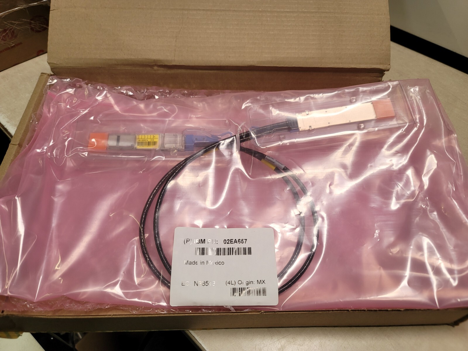 IBM 02EA657 880 mm SMP Cable (Yellow) New Open Box
