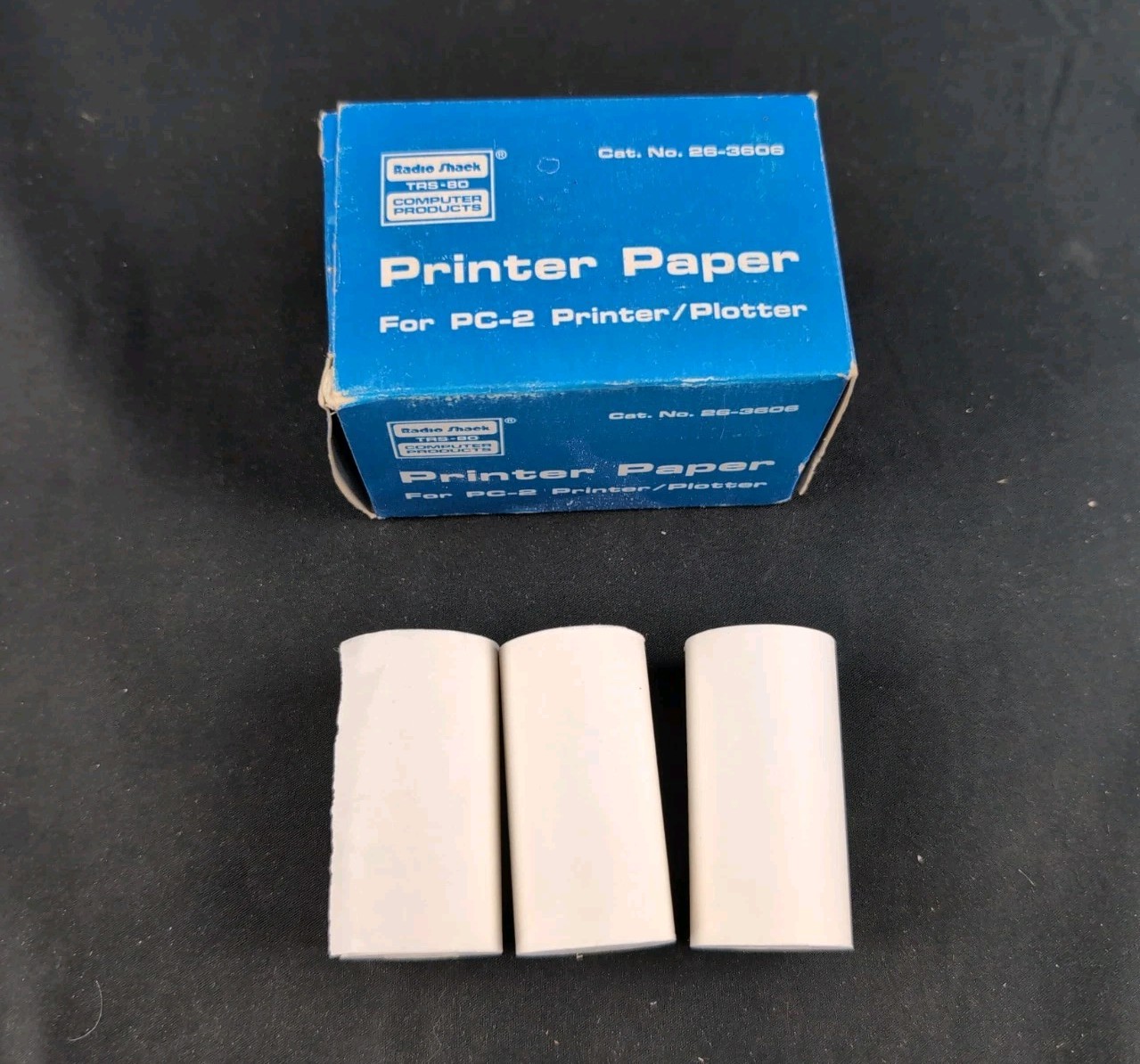 (Lot of 3) Radio Shack PC-2 Printer/ Plotter Paper Rolls