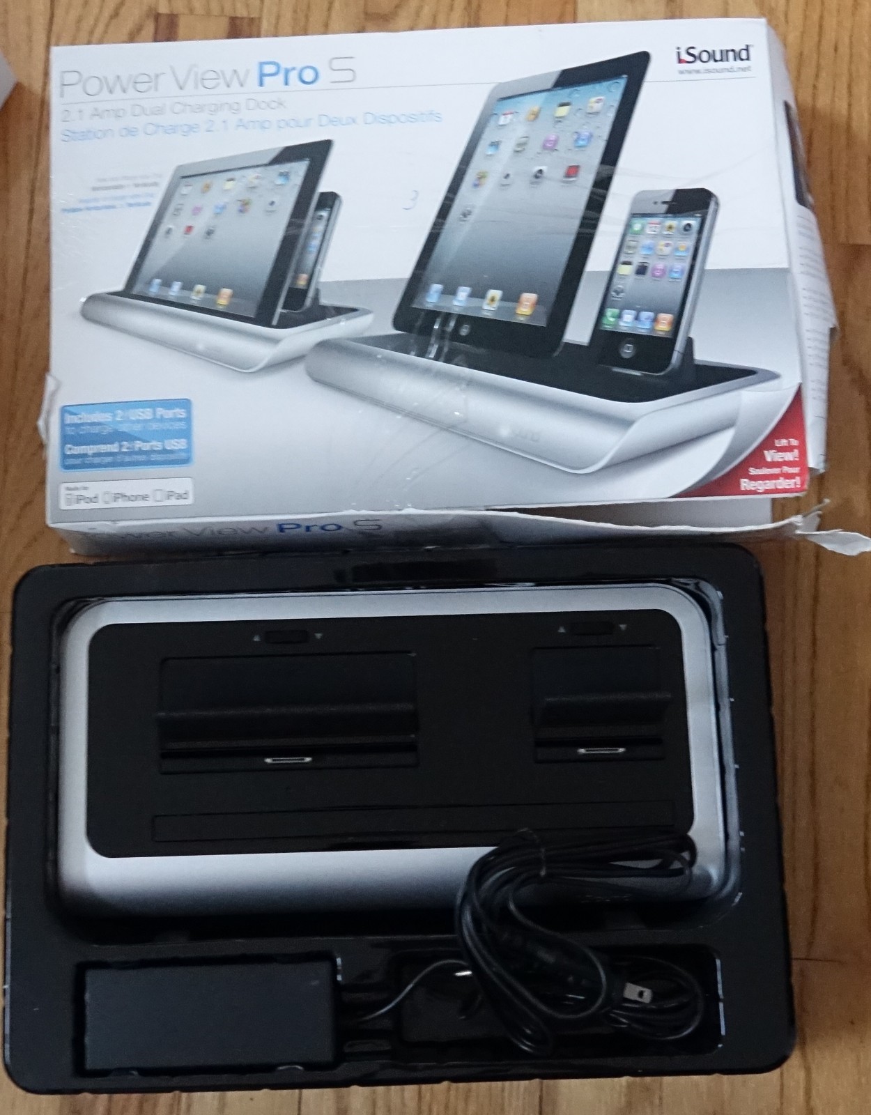 iSound Power View Pro S Charge and View Dock for Apple Products 