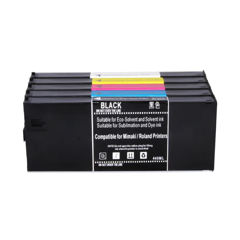 LH100 Compatible Ink Cartridge and Chip for Mimaki UJF-3042MkII UJV-160 6pc