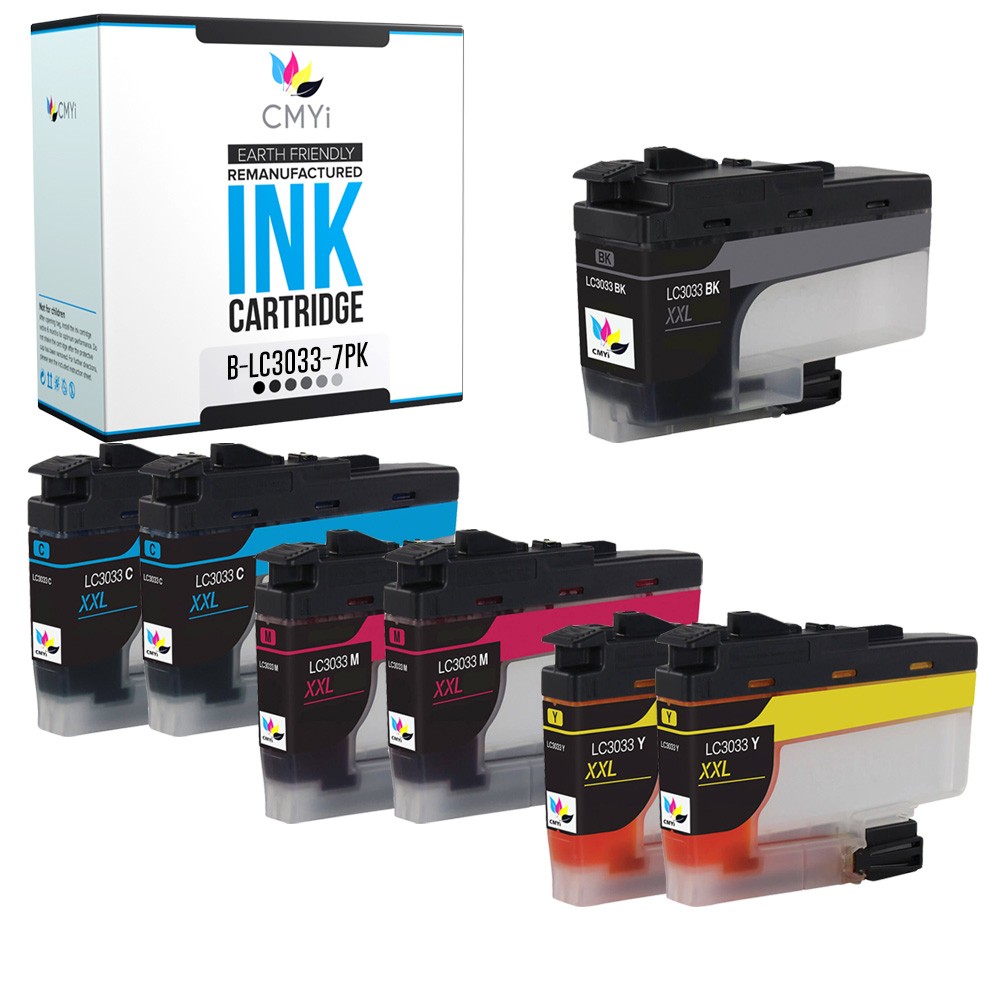 CMYi 7PK Compatible LC3033 XXL Ink fits Brother MFC-J805DW J815DW J995DW XL