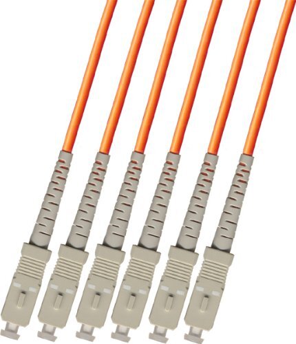 50M Outdoor Multimode 6 Strand Fiber Optic Cable 50/125 SC Patch Cable Network