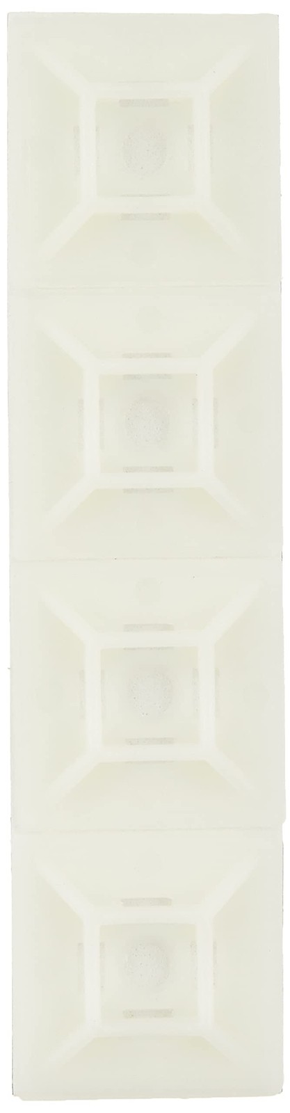 StarTech.com Self-adhesive Nylon Cable Tie Mounts - Pkg of 100 Pack, White 