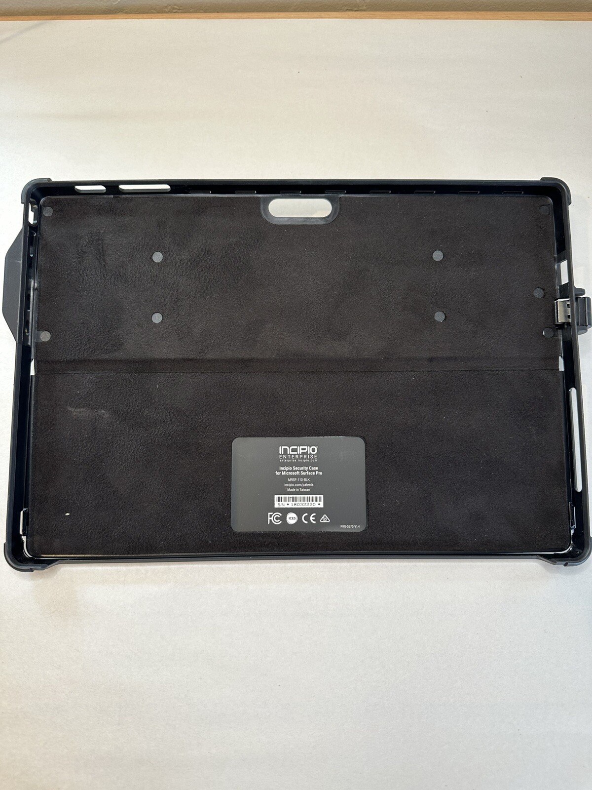 INCIPIO MRSF-110-BLK Microsoft Surface Pro Security Case w/  Used