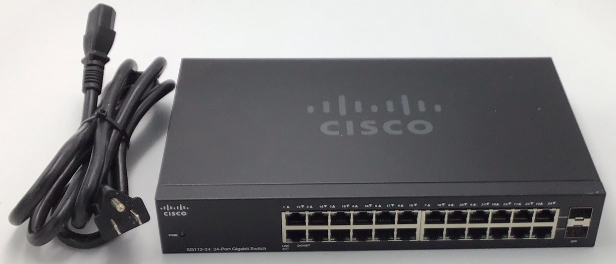 Cisco Systems SG112-24 24-Port Unmanaged Network Gigabit Switch  j730