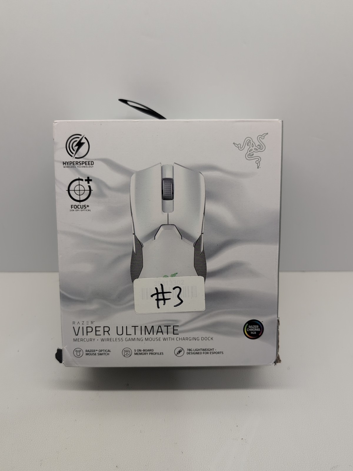 Razer Viper Ultimate Wireless Gaming Mouse White With Box #3