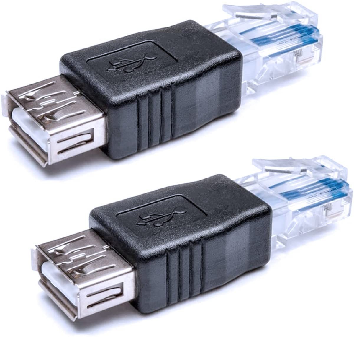 Ethernet to USB Adapter 2PCS for ADSL Modem/Router/Computer Camera/Surveillan...