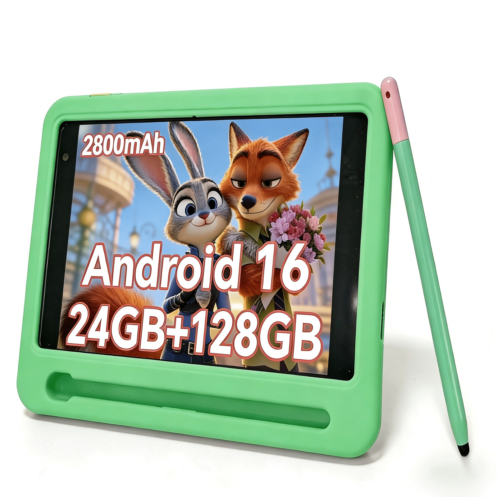 2026 Android 16 Kids Tablet 7 Inch Toddler Tablet,24GB RAM+128GB