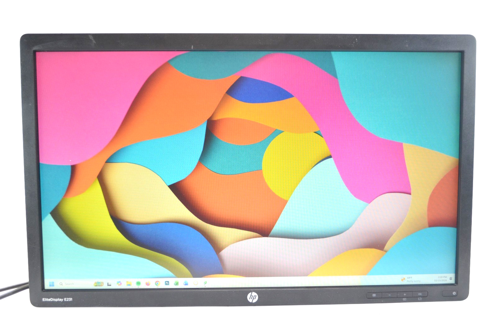 HP EliteDisplay E231 23" FHD 1080P Widescreen LED Monitor VGA DP DVI NO STAND