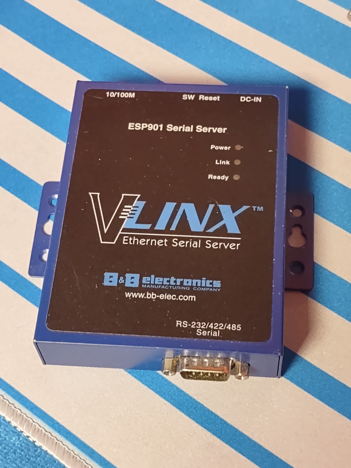 VLINX Ethernet Serial Server ESP901  1 Port Ethernet Serial Server #B881