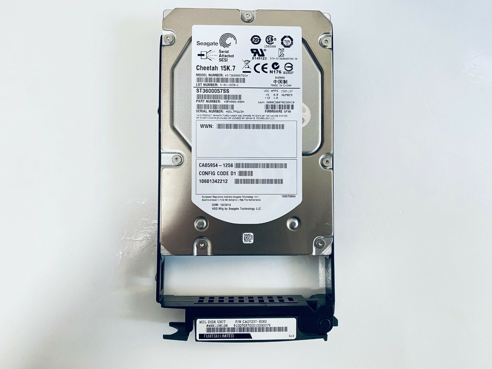 Fujitsu 600GB ST3600057SS 15K SAS 3.5” HDD For Eternus CA07237-E062 CA05954-1256