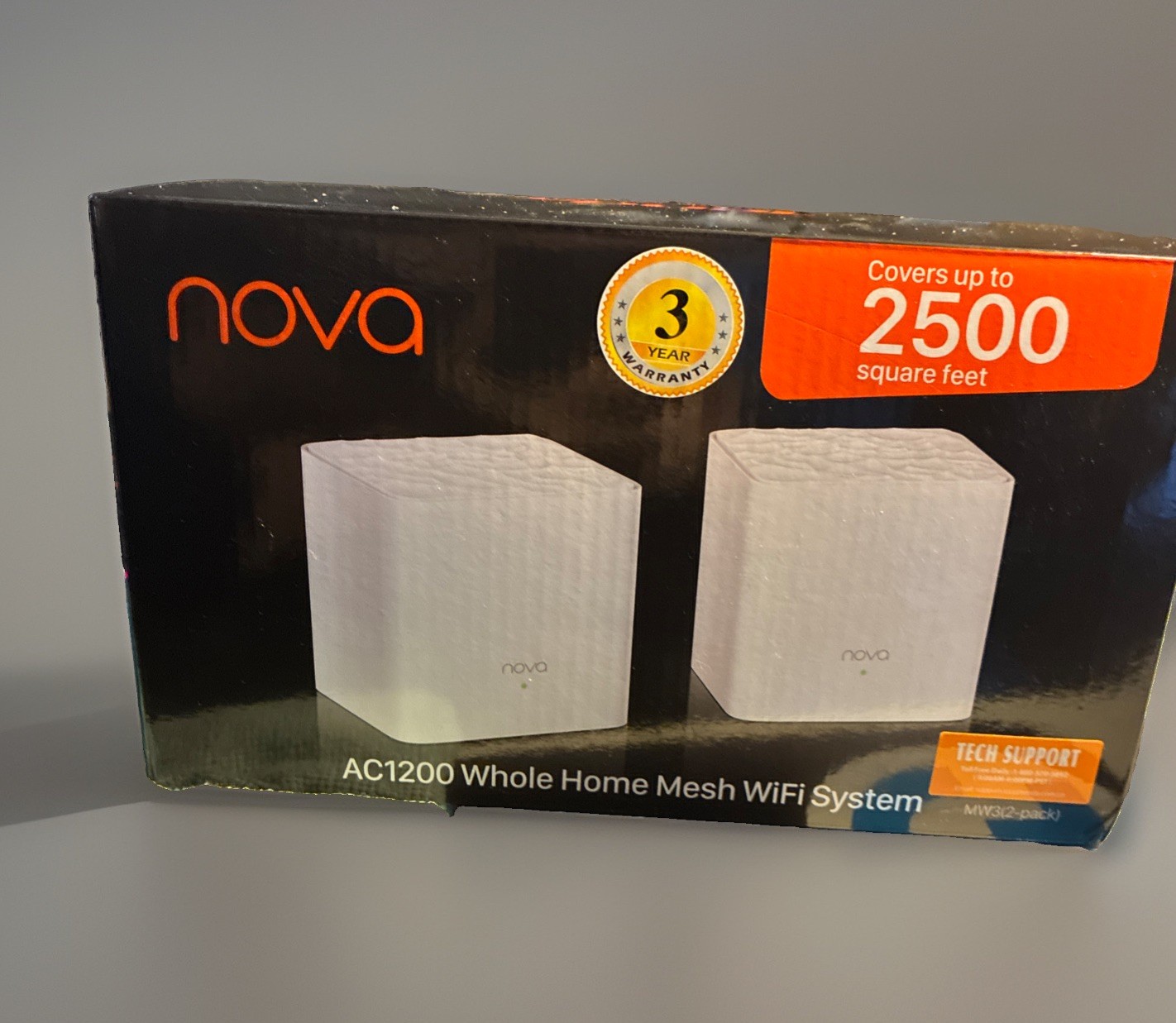 Tenda Nova AC1200 Whole Home Mesh WiFi System Router,  2-Piece Mesh3f
