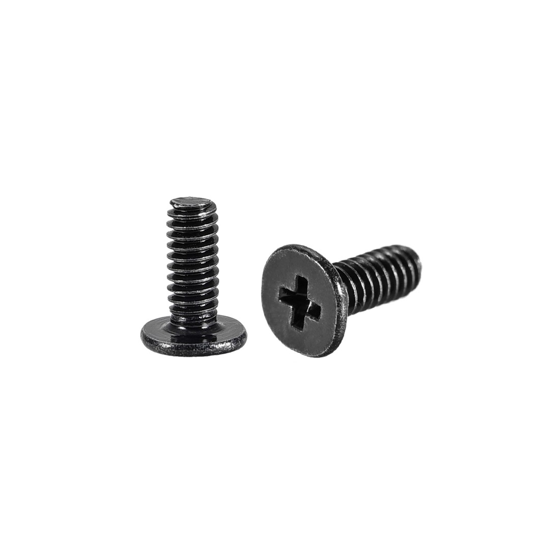 M2 x 6mm Laptop Notebook Computer Screws Phillips Head Screw Black 100pcs