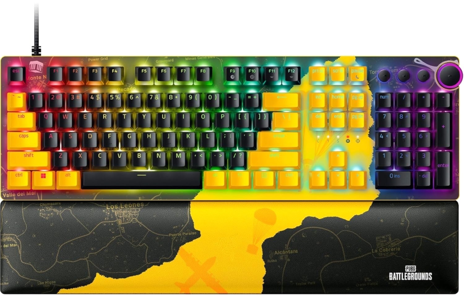 Razer Huntsman V2 Optical PUBG Edition Gaming Keyboard, Multicolor