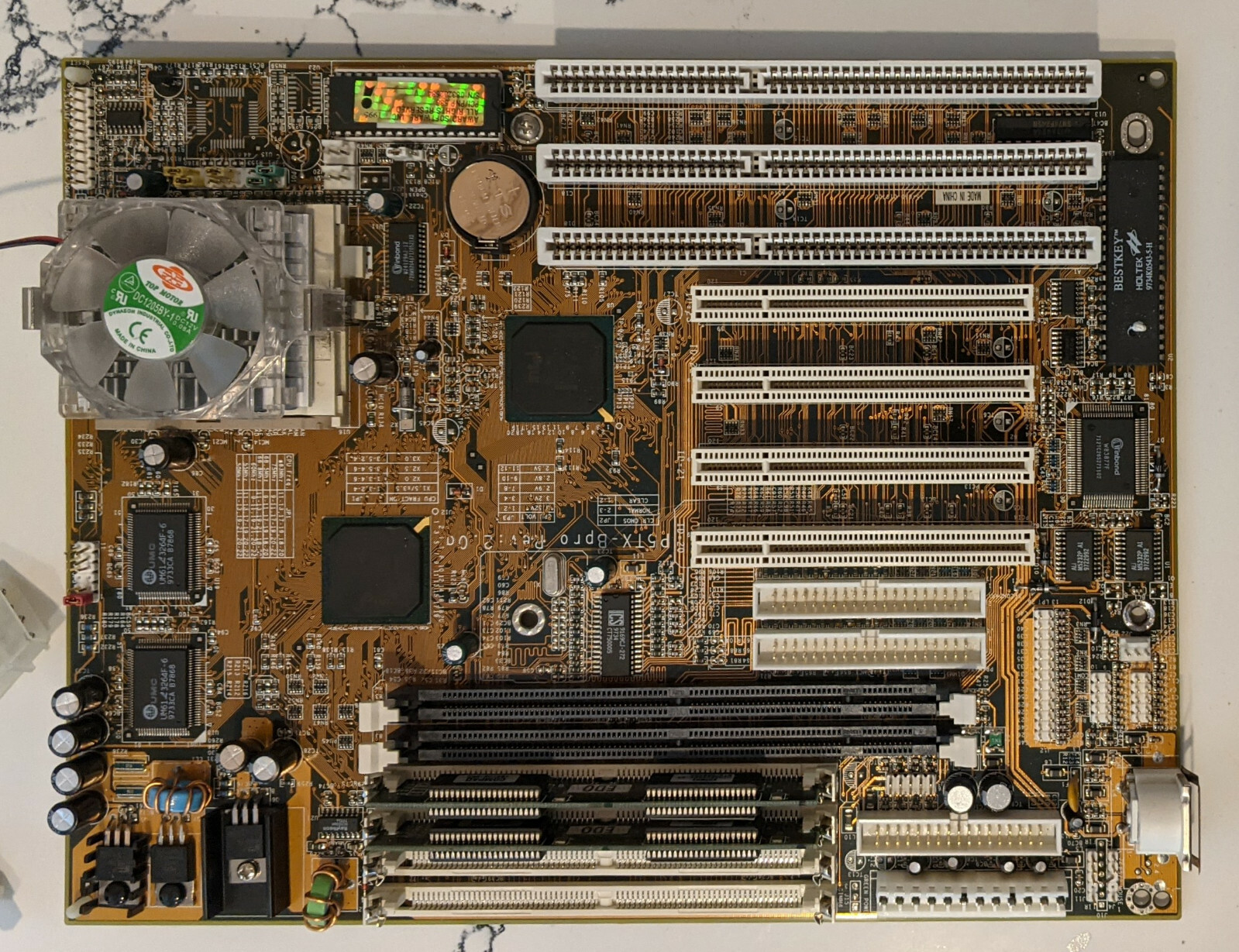ECS P5TX-Bpro Socket 7 PCI ISA Motherboard with Pentium-S 133Mhz CPU & EDO RAM  