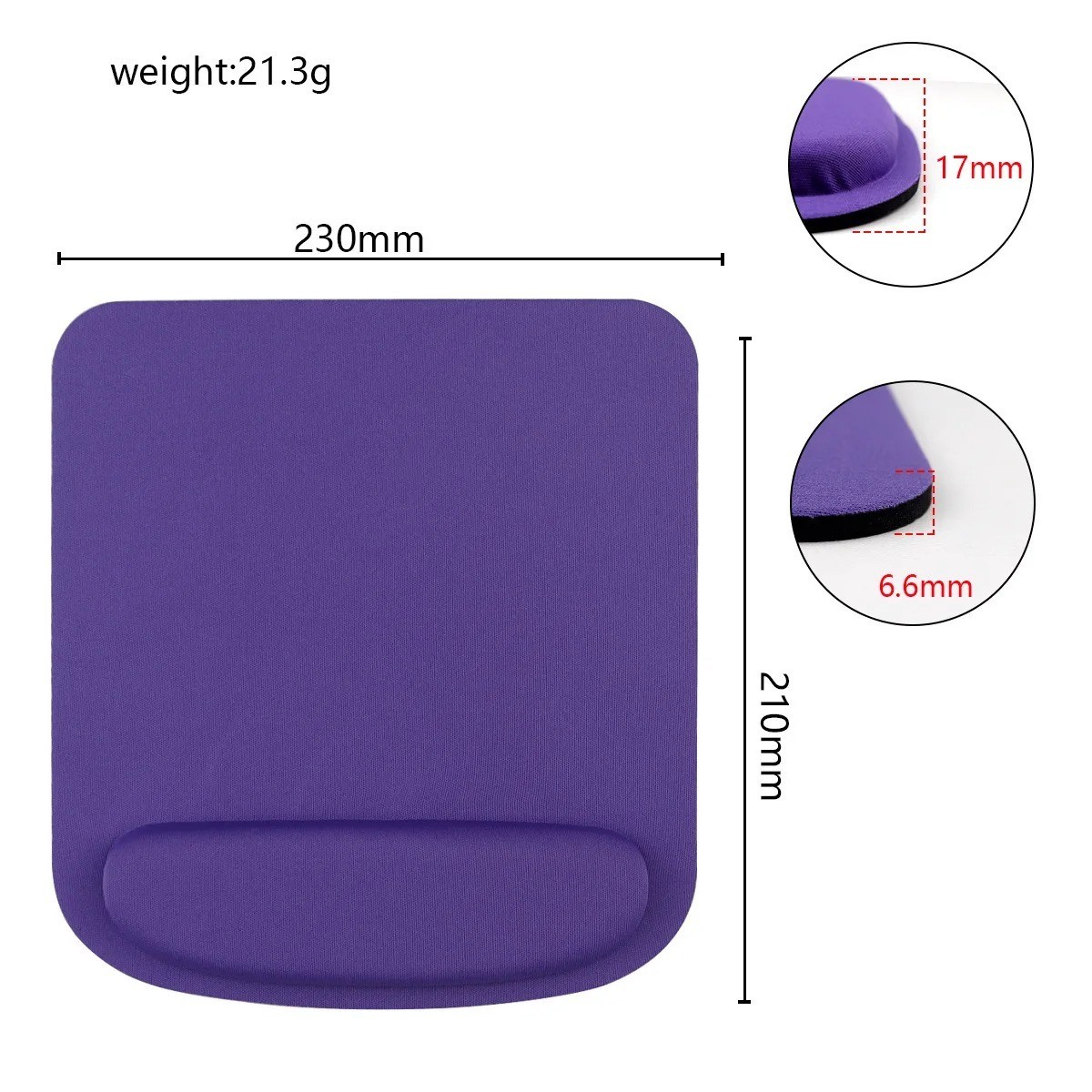 Round EVA Wrist Mouse Pad Computer Mouse Wrist Support Slow Rebound Memory Foam