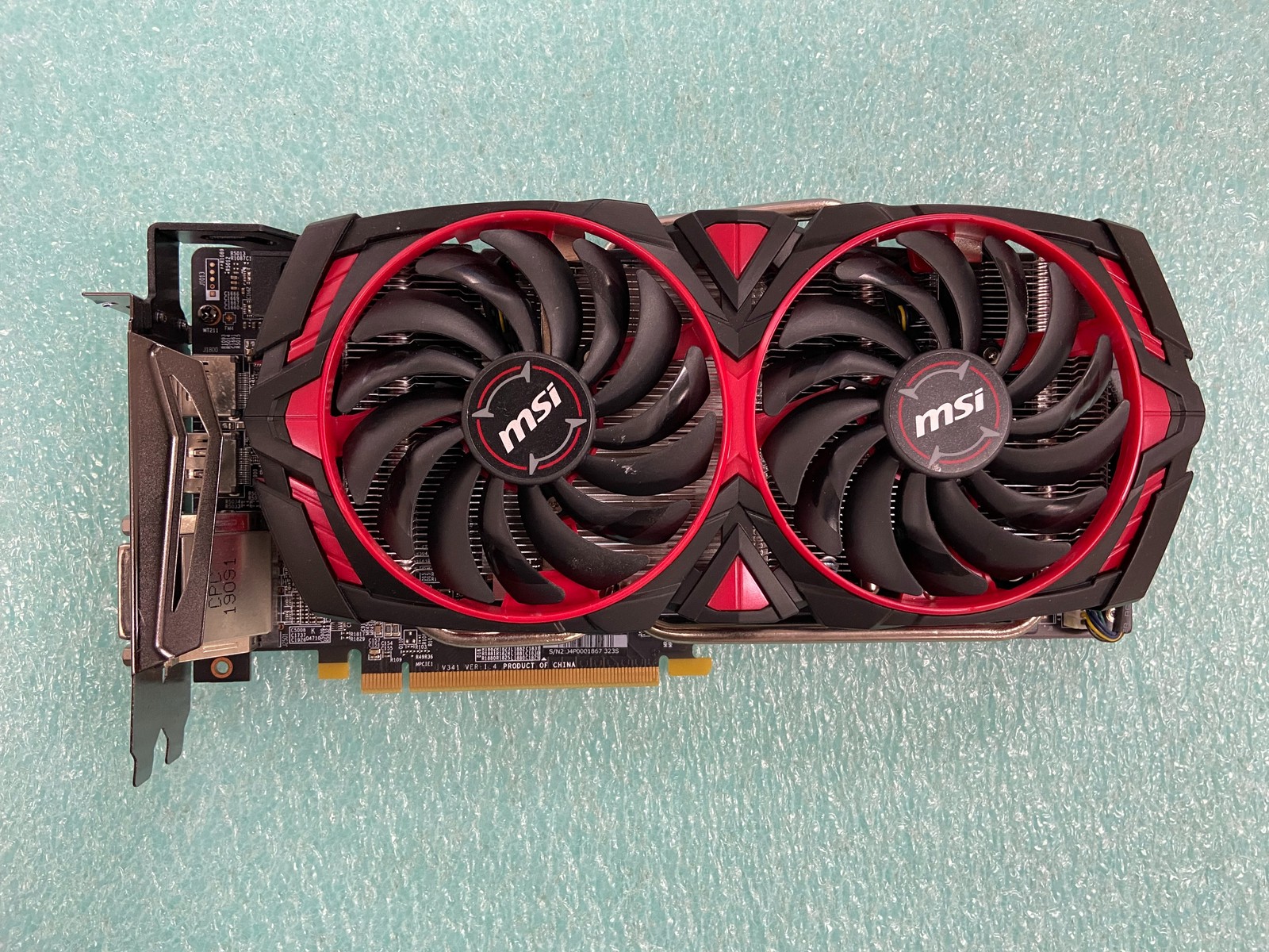 MSI Radeon RX 570 ARMOR MK2 8G OC 8GB GDDR5 Graphics Card - GPU77A