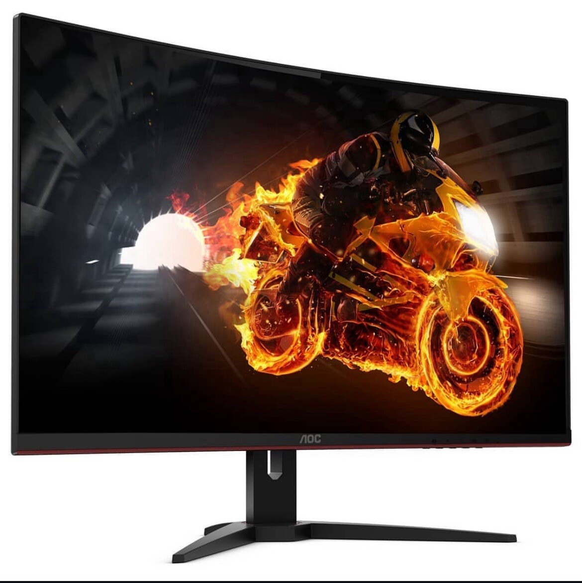 AOC CQ32G2S 32" VA LED Curved Monitor - Black/Red