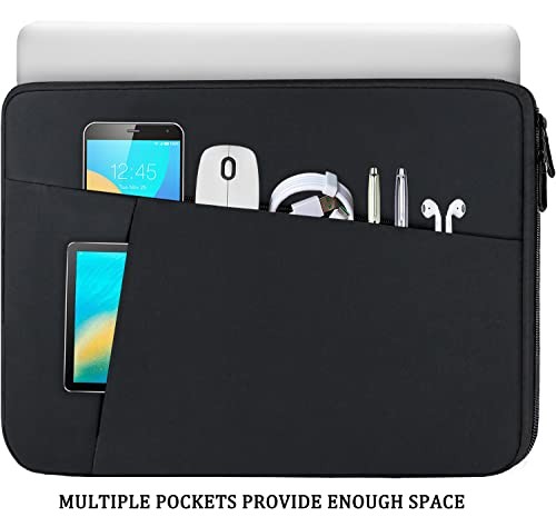 BLACK - BOOEUDI LAPTOP CASE SLEEVE 15.6 INCH, DURABLE SHOCKPROOF PROTECTIVE
